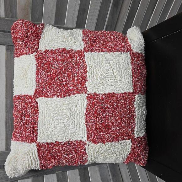 18" Cotton Tufted Checkerboard Decorative Pillow | Opalhouse w/ Jungalow - Picture 1 of 7